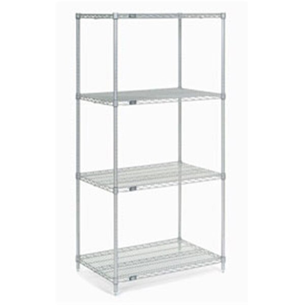Designed To Furnish Nexel Chrome Wire Shelving - Chrome - 30 x 21 x 63 in. DE2974349 - main
